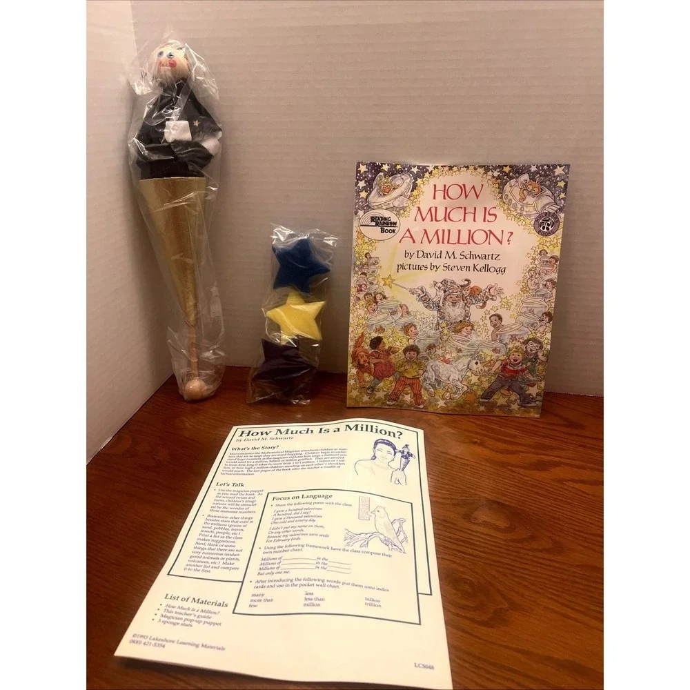 Vintage Lakeshore Learning How Much Is a Million? Complete Kit LC504 NEW 1993